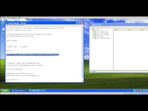 comment changer xp anglais en francais