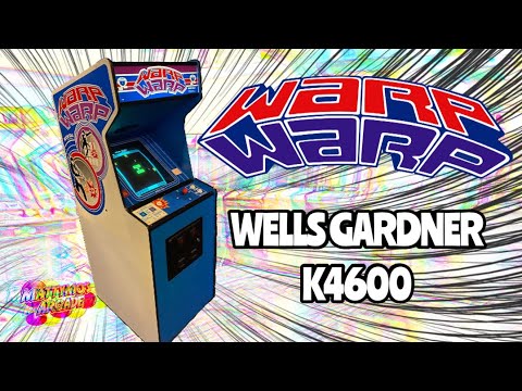 Wells Gardner K4600 Monitor Repair:  Warp Warp Arcade Game