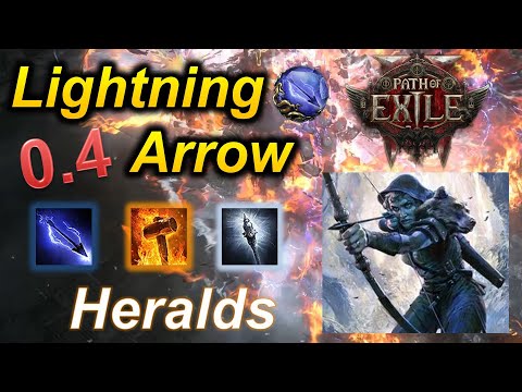 [0.4] Lightning Arrow Herald of Ice (Infinite Chain) Deadeye - Path of Exile 2 Best build