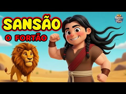 Sansão | Cuidado com o que Você Vai Contar 🦁💪 | Música Bíblica Infantil  | Reino Sem Fim