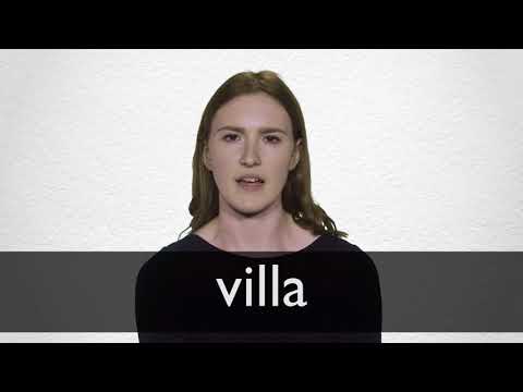 How to pronounce VILLA in British English