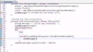 Intermediate Java Tutorial - 43 - whileChatting