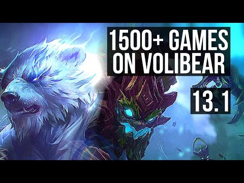 VOLIBEAR vs MAOKAI (JNG) | 2.7M mastery, 1500+ games, 3/1/5 | EUW Diamond | 13.1