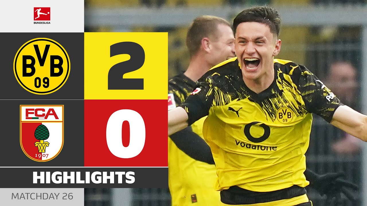 Borussia Dortmund vs Augsburg Highlights