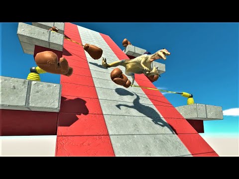 BOXING GLOVE SLIDE TRAP  - animal revolt battle simulator GET THE PIG
