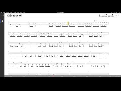 Another Day ( Dream Theater ) ,Tablatura e base Senza Basso - Backing bass track