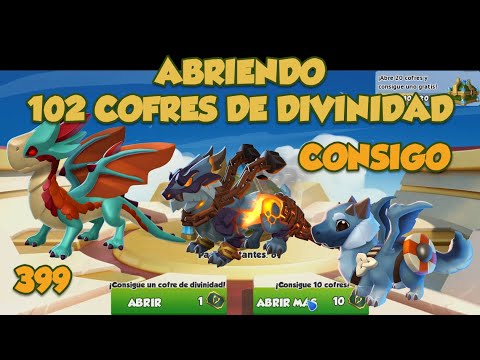 Abriendo 102 cofres de Divinidad, Vistas Divinas 3 de 4 ⭐Dragon Mania Legends 399