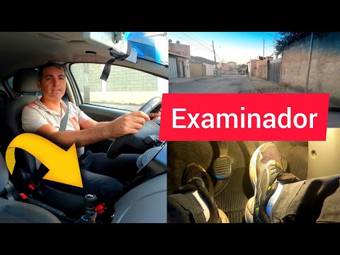 E assim que o examinador vai fazer no dia do exame de volante