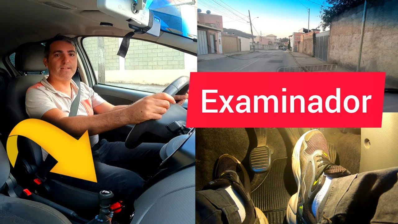 E assim que o examinador vai fazer no dia do exame de volante