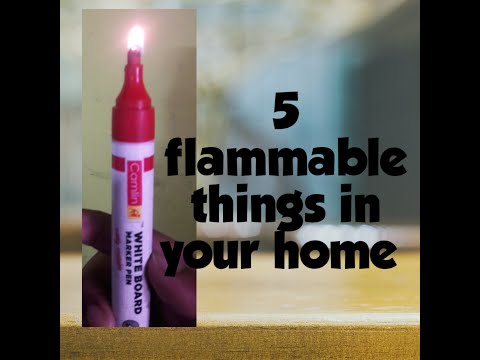 image-What is a very flammable material?