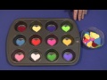Heart Muffing Tin Sorting