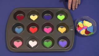 Heart Muffin Tin Sorting