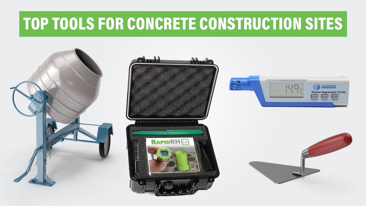 Top Tools for Concrete Construction Sites [30 Tools]