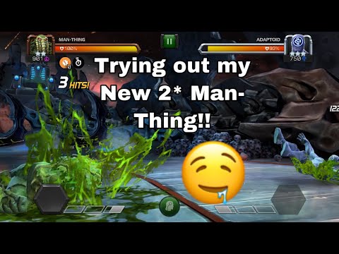 Trying out my New 2* Man-Thing - marvel contest of champions