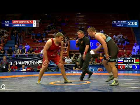 BRONZE GR - 110 kg: A. SHAPOSHNIKOV (RUS) v. M. KAVALSKI (BLR)