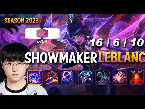 DK Showmaker LEBLANC vs AZIR Mid - Patch 13.15 KR Ranked