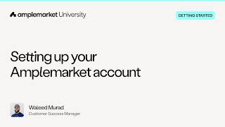 Setting up your Amplemarket account