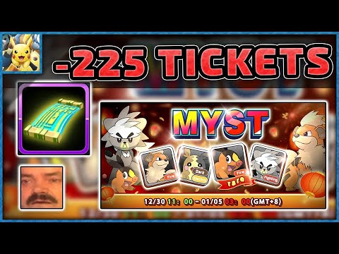 NEVER AGAIN! 225 Adv. Myst Tickets for Kubfu  - Pokeland Legends