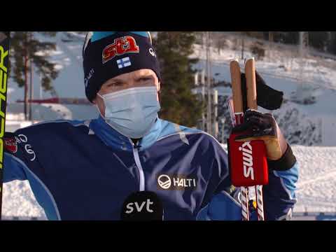 Iivo Niskanen pranks reporter  (English subtitles)