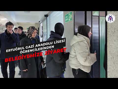 Ertuğrul Gazi Anadolu Lisesi öğrencileri Belediye Başkanımız Bekir Aksun’a ziyarette bulundular.