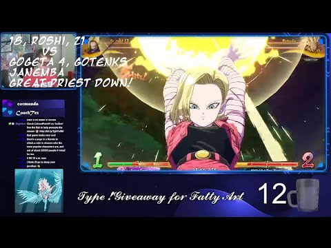 [PC] DBFZ - 18, Roshi, 21 VS Gogeta 4, Gotenks, Janemba - 18 disc loops too fun!