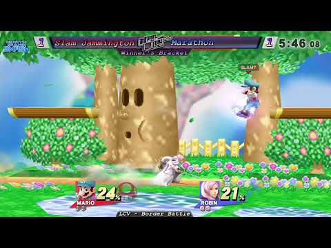 LCV Border Battle - Smash 4 Singles - Slam Jammington (Mario) vs. Marathon (Robin)
