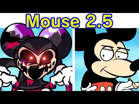 Friday Night Funkin' VS Mouse 2.5 FULL WEEK | Mickey Mouse Update (FNF Mod) (Official) (Creepypasta)