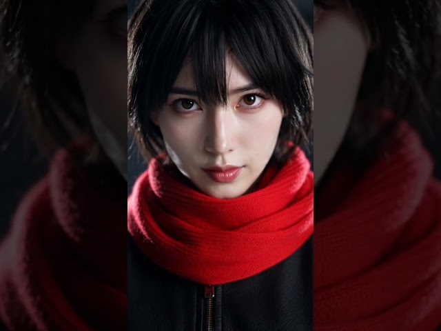 Vídeo relacionado con Kraja Foulard Rojo para Disfraz de Mikasa Ackerman Bufanda Cosplay para los Fans de Ataque Gigante
