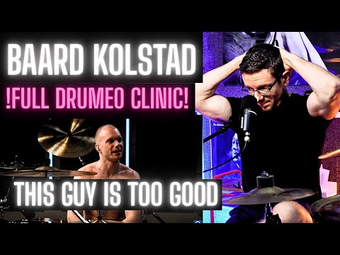 - JAZZ DRUMMER REACTS  - BAARD KOLSTAD  - FULL DRUMEO PERFORMANCE AND CLINIC