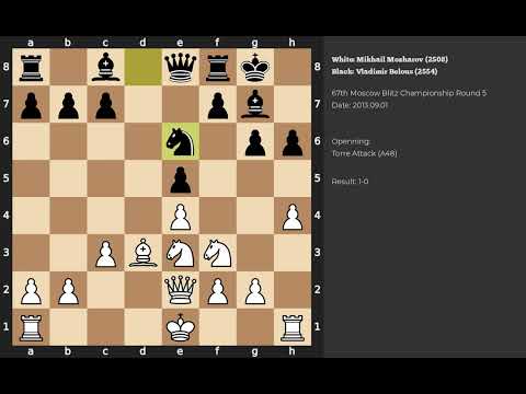 Mikhail Mozharov - Vladimir Belous | Torre Attack | 2013