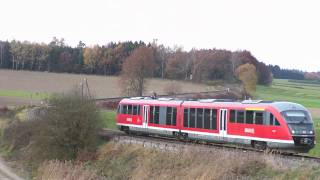 preview picture of video 'Die Mittelschwabenbahn, November 2010'