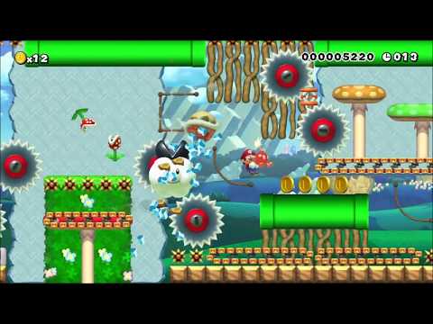 Clearing Cumulonimbus [Run] (Super Mario Maker)