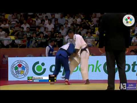 Judo Grand Prix Tashkent 2013: Quadros (BRA) - Bekic (CRO) [-57kg] semi-final