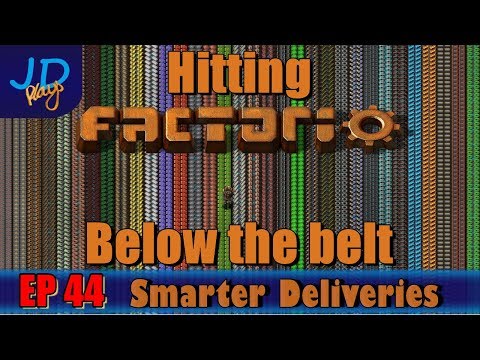 Hitting Factorio Below the Belt EP44 Smarter Deliveries and Oleks Improved Smelting