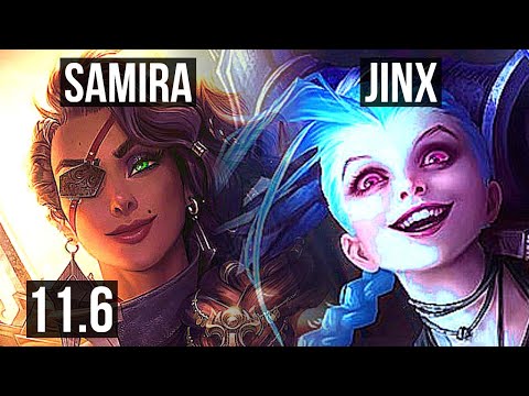 SAMIRA & Leona vs JINX & Thresh (ADC) | 7/1/6, 66% winrate, Godlike | NA Diamond | v11.6