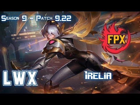 FPX LWX IRELIA vs VLADIMIR Top - Patch 9.22 EUW Ranked