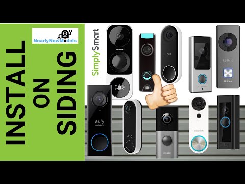 Part of a video titled Install Smart Doorbell on Siding | Simple & Clean Look (2020)
