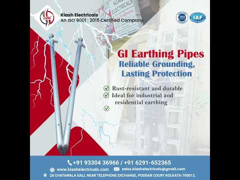 GI Earthing Pipes – Built for Safety, Made to Last #cabletray #cableorganizer #electrical