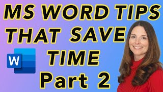 Microsoft Word Tips & Tricks - Time Saving Tips MS Word Part 2