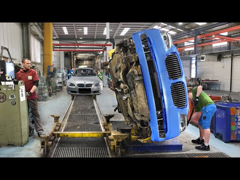 Inside Massive German Recycling Factory Striping Down Thousand of Expensive BMWs