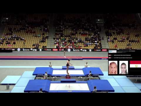 Zeina ABDELKHALEK & Nouran ELTATAWY (Synchro) Egypt - Trampoline WAGC 2015 (13-14)