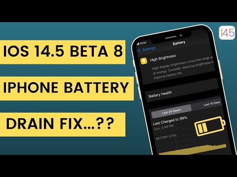 iOS 14.5 Beta 8 - iPhone Battery Drain Fix ?
