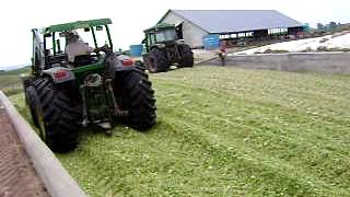 Processos da compactação da silagem de milho