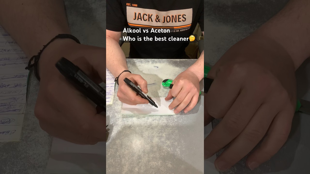 Who is the best cleaner? Alchohol or Acetone🤔 #acetone #alchohol #clean #cleaning