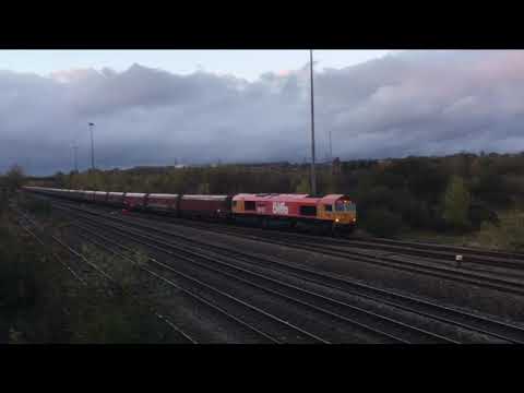 Biffa Liveried 66783 Passes Toton on 6M81 Immingham HIT to Ratcliffe PS Loaded Coal Train 27/10/20