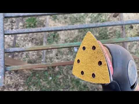 INNONEXXT Ponceuse Triangulaire Professionnelle Papier Abrasif, Grains durables mais le velcro ne su