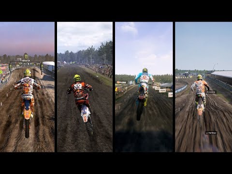 MXGP vs MXGP 2 vs MXGP 3 vs MXGP PRO - Gameplay Comparison HD