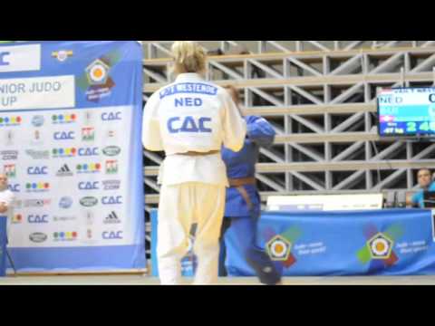 Judo 2012 Paks -57kg W- Van T Westende (NED) - B- Kocher F (SUI) (Bronz) (IPPON) Junior Atom Cup