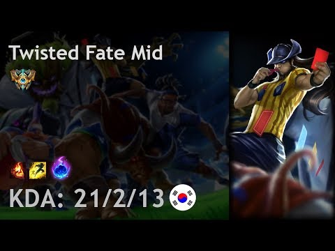 Twisted Fate Mid vs Diana - KR Challenger Patch 7.24