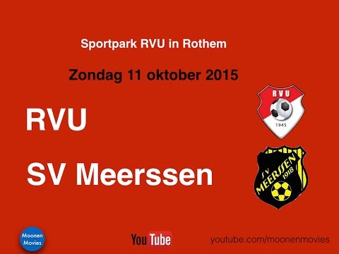 Videoverslag RVU-Meerssen 11-10-2015